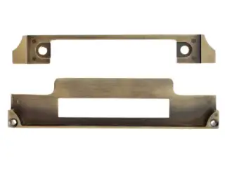Atlantic - ALKREBSEAB Atlantic Euro Sashlock Rebate Kit &lpar;minimum 45mm doors&rpar; - Antique Brass