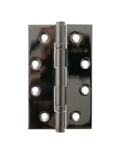 Atlantic - AH42525BN Slim Knuckle Ball Bearing Hinges 4&Prime; x 2&period;5&Prime; x 2&period;5mm &ndash; Black Nickel