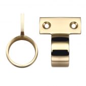 FB36 - Zoo Hardware Fulton & Bray Window Sash Ring &lpar;Vertical Fix&rpar; 28mm dia Polished Brass