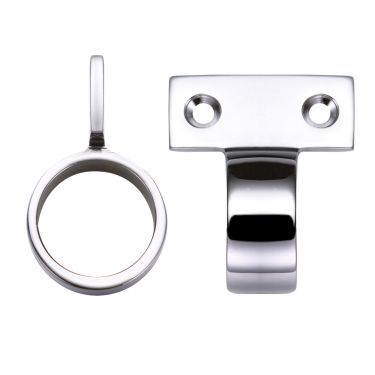 Click Here To Enlarge This Photo Of FB36CP - Zoo Hardware Fulton & Bray Window Sash Ring &lpar;Vertical Fix&rpar; 28mm dia Polished Chrome