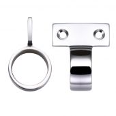 FB36CP - Zoo Hardware Fulton & Bray Window Sash Ring &lpar;Vertical Fix&rpar; 28mm dia Polished Chrome