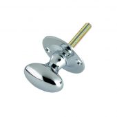 FB40CP - Zoo Hardware Fulton & Bray Oval Thumb Turn to suit Rack Bolt &lpar;for use with ZRB02&rpar; Polished Chrome