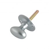 FB40SC - Zoo Hardware Fulton & Bray Oval Thumb Turn to suit Rack Bolt &lpar;for use with ZRB02&rpar; Satin Chrome