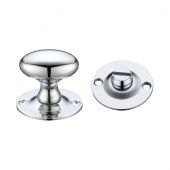 FB41CP - Zoo Hardware Fulton & Bray Oval Thumb Turn with Coin Release &lpar;5mm spindle&rpar; Polished Chrome