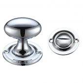 FB42CP - Zoo Hardware Fulton & Bray Oval Thumb Turn with Coin Release &lpar;5mm spindle&rpar; Polished Chrome