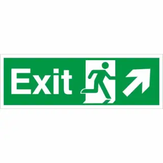 Rigid Plastic &lpar;2mm&rpar; Exit Arrow Up Right Sign