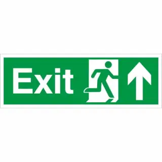 Rigid Plastic &lpar;2mm&rpar; Exit Arrow Up Sign