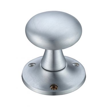 Click Here To Enlarge This Photo Of FB501SC - Zoo Hardware Fulton & Bray Mushroom Mortice Knob Furniture &lpar;Unsprung&rpar; 60mm Rose dia&period; Satin Chrome