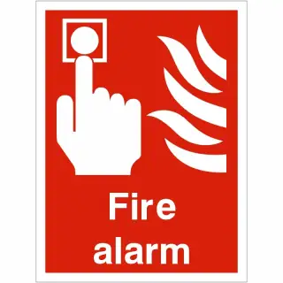 Self Adhesive Vinyl Fire Alarm Sign