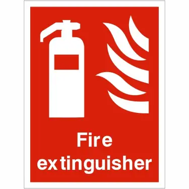 Click Here To Enlarge This Photo Of Rigid Plastic &lpar;1mm&rpar; Fire Extinguisher Sign
