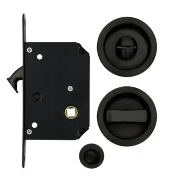 Click Here To Enlarge This Photo Of FB81PVDDB - Zoo Hardware Fulton & Bray Sliding Door Privacy Lock Set &lpar;35-45mm Thick Doors&rpar; - PVD Dark Bronze