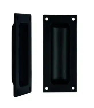 Click Here To Enlarge This Photo Of FB90MB - Zoo Hardware Fulton & Bray Flush Pull - 102 x 45mm &lpar;13mm Depth&rpar; Matt Black