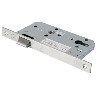 Click Here To Enlarge This Photo Of Eclipse 71411 DIN Latch 60mm - &lpar;22mm Square Forend&rpar; - Satin Stainless Steel
