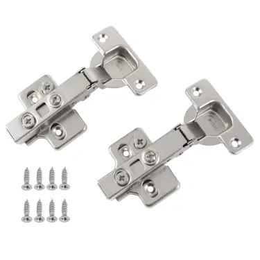 Click Here To Enlarge This Photo Of Eclipse 99020 35mm Nickel Plated Clip On 3D Soft Close Cabinet Hinge 105&deg; Full Overlay - Pack of 2