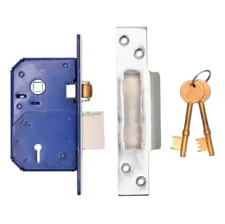TSSRETROMSL25S - TSS Retro Fit British Standard 5 Lever Mortice Sashlock 67mm Satin Chrome &lpar;Chubb 3K74E&rpar;