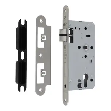 Click Here To Enlarge This Photo Of DLX7255EPSSS&sol;R - Carlisle Brass Eurospec DIN Euro Sashlock 55mm Backset &lpar;Radius Forend&rpar; - Satin Stainless Steel