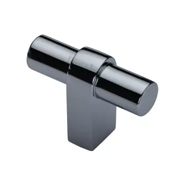 Click Here To Enlarge This Photo Of C2482-PC Heritage Brass Industrial T-Bar Cabinet Knob Polished Chrome Finish