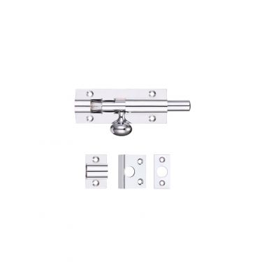 Click Here To Enlarge This Photo Of FB55CP - Zoo Hardware Fulton & Bray Architectural Barrel Bolt 75mm x 30mm Polished Chrome