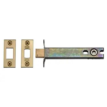 Click Here To Enlarge This Photo Of YKBDB5N-SB M&period;Marcus York Architectural Tubular Bathroom Deadbolt 5" Satin Brass Finish