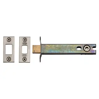 YKBDB5N-SN&SC M&period;Marcus York Architectural Tubular Bathroom Deadbolt 5" Satin Chrome Finish