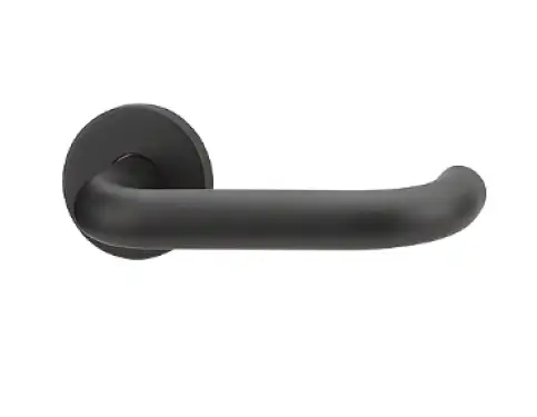 Click Here To Enlarge This Photo Of AR961&sol;60-3-SP-BLK Hoppe Arrone SS304 19mm Sprung Return to Door Lever on 6mm Rose - Matt Black &lpar;50026938&rpar;