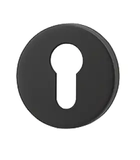 AR961&sol;67-BLK Hoppe Arrone SS304 Euro Profile Escutcheon on 6mm Rose - Matt Black &lpar;50026975&rpar;