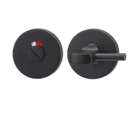 Click Here To Enlarge This Photo Of AR961&sol;69D-BLK Hoppr Arrone SS304 Disabled Indicator & Turn on 6mm Rose - Matt Black &lpar;50026963&rpar;