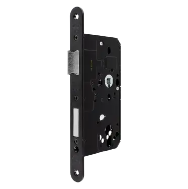 Click Here To Enlarge This Photo Of AR910-R-60-BLK Hoppe Arrone DIN Mortice Sashlock Case Radius Forend &lpar;60mm Backset&rpar; - Matt Black &lpar;50015436&rpar;