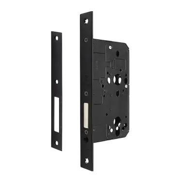 Click Here To Enlarge This Photo Of AR912-S-60-BLK Hoppe Arrone DIN Mortice Deadlock Case Square Forend &lpar;60mm Backset&rpar; - Matt Black &lpar;50026124&rpar;