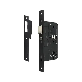 AR914-S-60-BLK Hoppe Arrone DIN Mortice Nightlatch Case Square Forend &lpar;60mm Backset&rpar; - Matt Black &lpar;50026197&rpar;