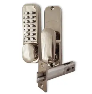 BORG Locks BL2001 PC Light Duty Digital Lock &lpar;60mm Latch&rpar; - Polished Chrome