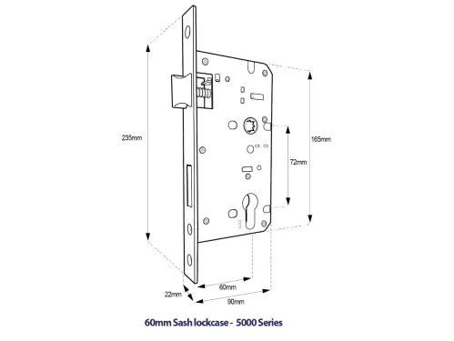 Click Here To Enlarge This Photo Of BORG Locks BL5453 SS Medium&sol;Heavy Duty Back to Back Digital Lock &lpar;Flat Bar&rpar; with Free Passage Mode &lpar;60x72mm Euro Profile Lockcase&rpar; - Stainless Steel