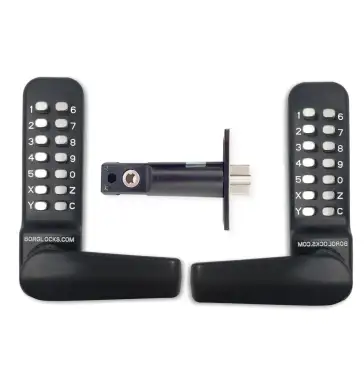 Click Here To Enlarge This Photo Of BORG Locks BL4441 MG Pro Medium&sol;Heavy Duty Free Turning Back to Back Digital Lock &lpar;60mm Latch&rpar; - Marine Grade Black