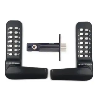 BORG Locks BL4441 MG Pro Medium&sol;Heavy Duty Free Turning Back to Back Digital Lock &lpar;60mm Latch&rpar; - Marine Grade Black