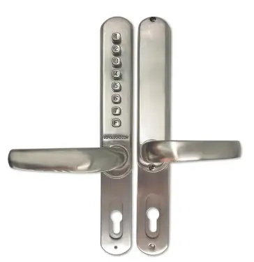 Click Here To Enlarge This Photo Of BORG Locks BL6100 SS Heavy Duty Narrow Stile Digital Lock with Free Passage Mode &lpar;suitable for use with 92mm Multipoint Locks&rpar; - Stainless Steel