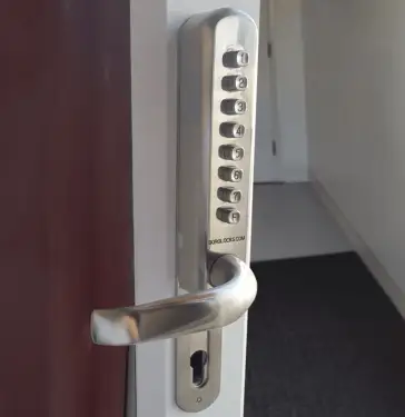 Click Here To Enlarge This Photo Of BORG Locks BL6100 SS Heavy Duty Narrow Stile Digital Lock with Free Passage Mode &lpar;suitable for use with 92mm Multipoint Locks&rpar; - Stainless Steel