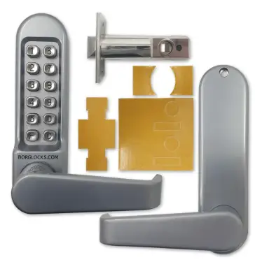 Click Here To Enlarge This Photo Of BORG Locks BL5401 FT SC FIRE RATED Medium&sol;Heavy Duty Digital Lock &lpar;Flat Bar&rpar; with Free Passage Mode &lpar;60mm Latch&rpar; - Satin Chrome