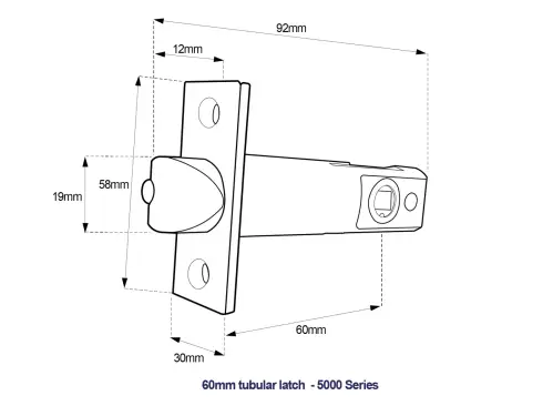 Click Here To Enlarge This Photo Of BORG Locks BL5401 FT SS FIRE RATED Medium&sol;Heavy Duty Digital Lock &lpar;Flat Bar&rpar; with Free Passage Mode &lpar;60mm Latch&rpar; - Stainless Steel