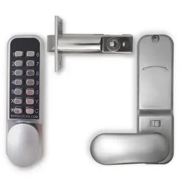 Click Here To Enlarge This Photo Of BORG Locks BL2201 ECP SC Light Duty Digital Lock with Holdback Function & Easicode Pro Coding Chamber &lpar;60mm Latch&rpar; - Satin Chrome