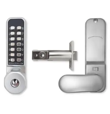 Click Here To Enlarge This Photo Of BORG Locks BL2701 ECP SC Medium Duty Digital Lock with Holdback Function&comma; Key Override & Easicode Pro Coding Chamber &lpar;60mm Latch&rpar; - Satin Chrome