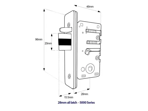 Click Here To Enlarge This Photo Of BORG Locks BL5002 ECP SS Medium&sol;Heavy Duty Digital Lock &lpar;Round Bar&rpar; with Free Passage Mode & Easicode Pro Coding Chamber &lpar;28mm Latch for Aluminium&sol;Narrow Stile Doors&rpar; - Stainless Steel