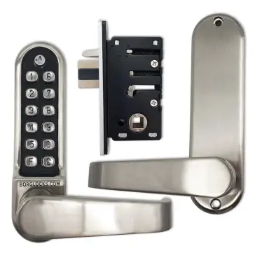 Click Here To Enlarge This Photo Of BORG Locks BL5402 ECP SS Medium&sol;Heavy Duty Digital Lock &lpar;Flat Bar&rpar; with Free Passage Mode & Easicode Pro Coding Chamber &lpar;28mm Latch for Aluminium&sol;Narrow Stile Doors&rpar; - Stainless Steel