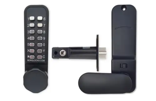 Click Here To Enlarge This Photo Of BORG Locks BL2601 ECP MG Pro Medium Duty Digital Lock with Holdback & Easicode Pro Coding Chamber &lpar;60mm Latch&rpar; - Marine Grade Black