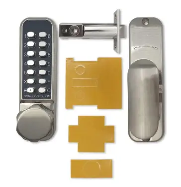 Click Here To Enlarge This Photo Of BORG Locks BL2501 ECP FT SS FIRE RATED Medium Duty 'Codestar' Digital Lock with Holdback & Easicode Pro Coding Chamber &lpar;60mm Latch&rpar; - Stainless Steel