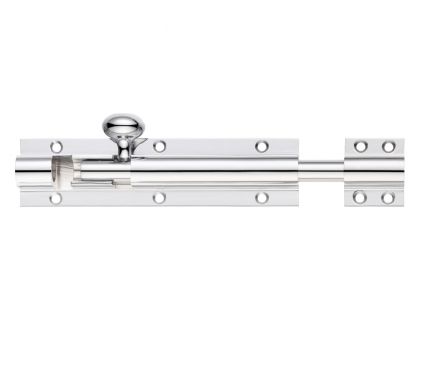 Click Here To Enlarge This Photo Of FB63CP - Zoo Hardware Fulton & Bray Architectural Barrel Bolt 300mm x 38mm Polished Chrome