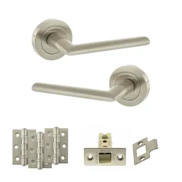 Click Here To Enlarge This Photo Of Atlantic - S43RSN STATUS Alabama Door Handle Pack - Satin Nickel
