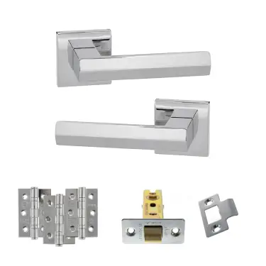 Click Here To Enlarge This Photo Of Atlantic - SP216PC Senza Pari Davoli Door Handle Pack - Polished Chrome