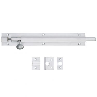 Click Here To Enlarge This Photo Of FB64SC - Zoo Hardware Fulton & Bray Architectural Barrel Bolt 450mm x 38mm Satin Chrome
