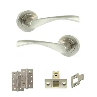 Atlantic - ECO20SNNP Eco Aqua Door Handle Pack - Satin Nickel&sol;Nickel Plate