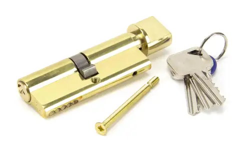 Click Here To Enlarge This Photo Of 91871 From The Anvil Brass 40&sol;40 Euro Profile Cylinder & Turn
